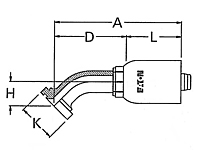 45º Elbow Split Flange Code 61